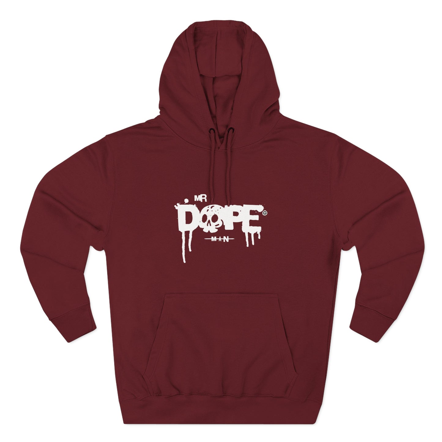 Classic White Three-Panel Hoodie