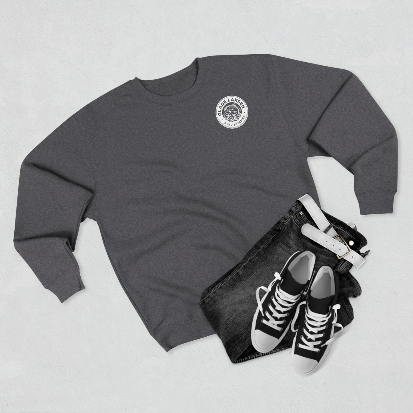 Glade Laksen Scandinavian Fishing Sweatshirt