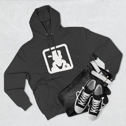 Minimal Square Logo Fleece Hoodie