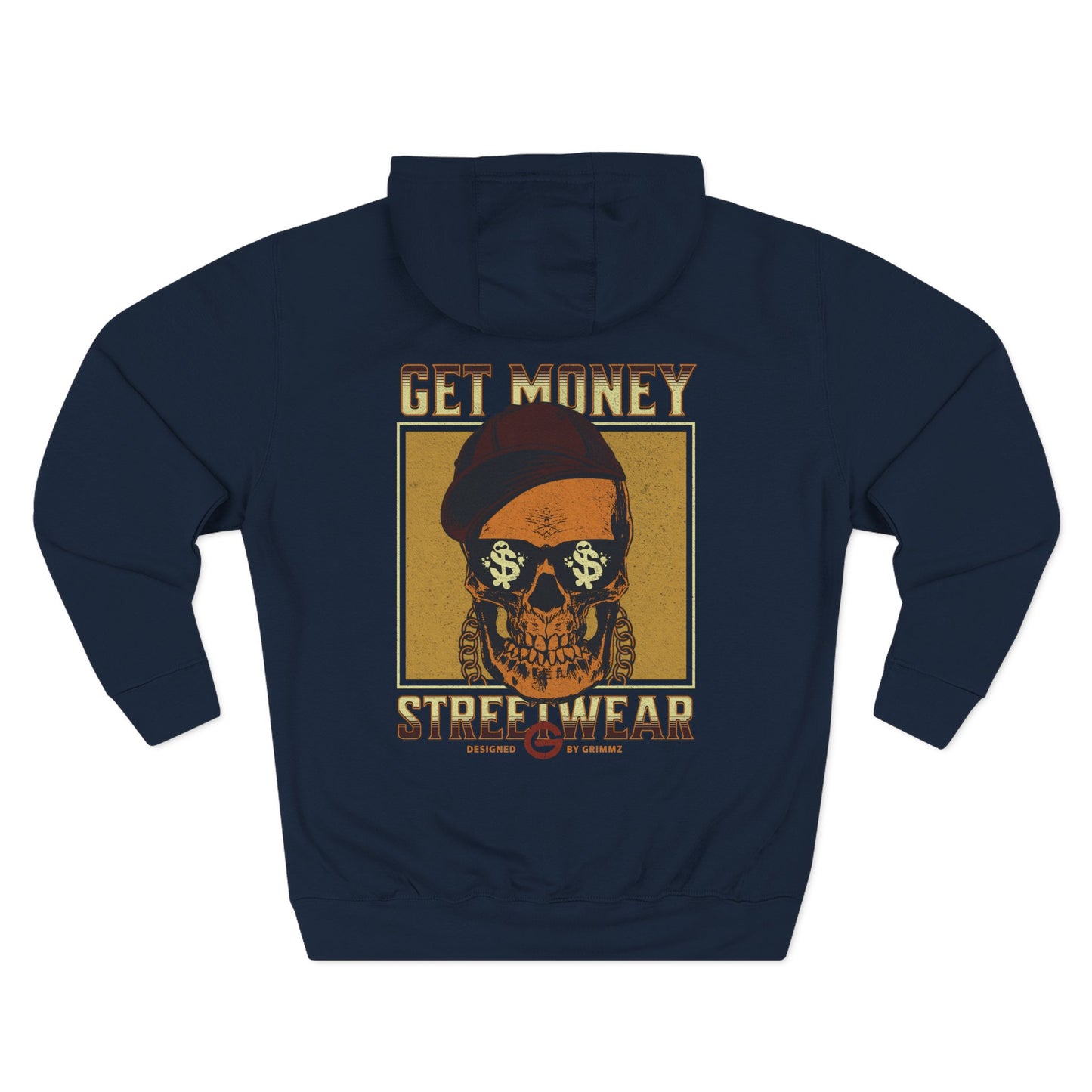 Get Money Streetwear Skull Graphic Hoodie