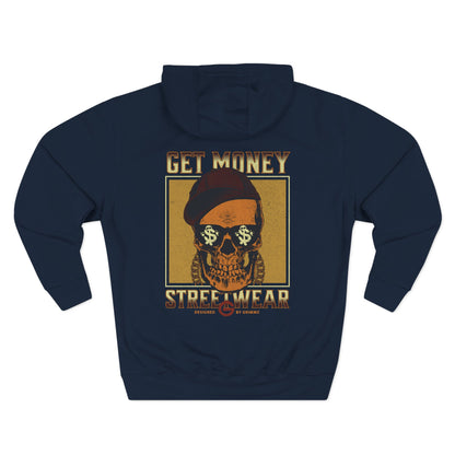Get Money Streetwear Skull Graphic Hoodie