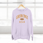 Grimmz 1976 U.S.A. Hoodie — Vintage Collegiate Fleece Pullover