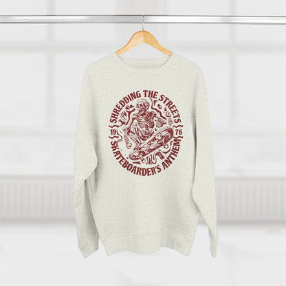 Skate Anthem Shredding Streets Sweatshirt