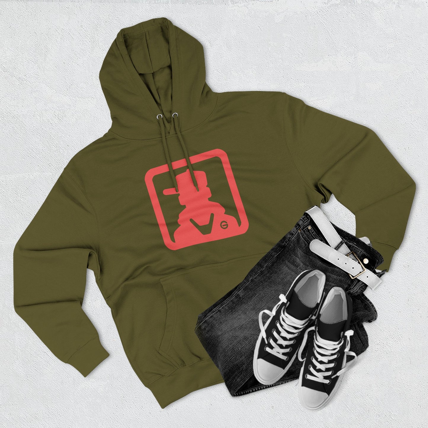 Cowboy Silhouette Western Ranch Hoodie Pullover