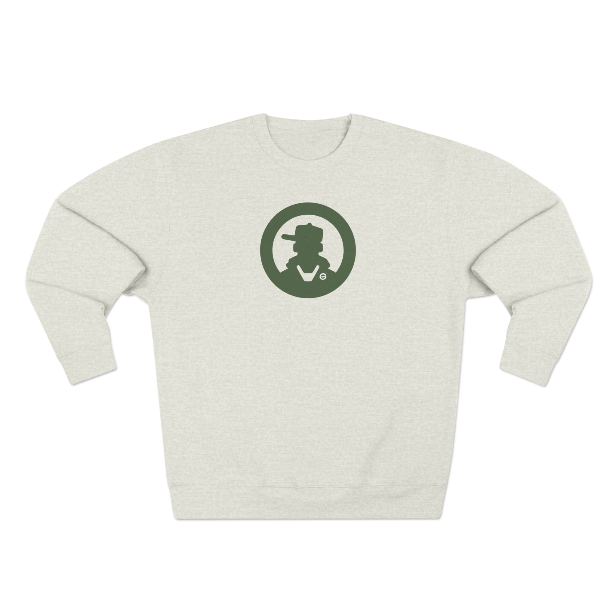 Detective Circle Crewneck Sweatshirt — Vintage Sherlock Pipe Logo