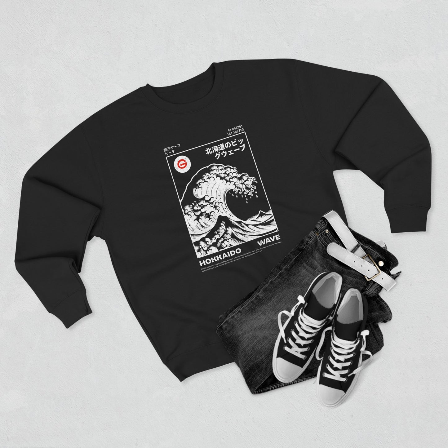 Hokusai Great Wave Crewneck Sweatshirt