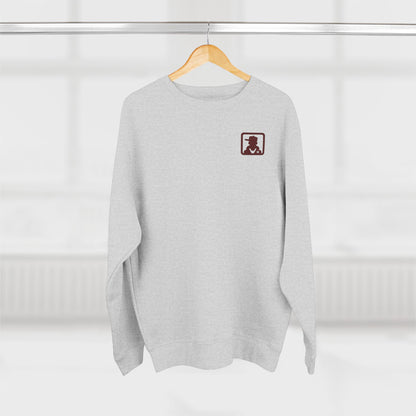 Minimalist Pocket Logo Sweatshirt — Small Vintage Silhouette Crewneck