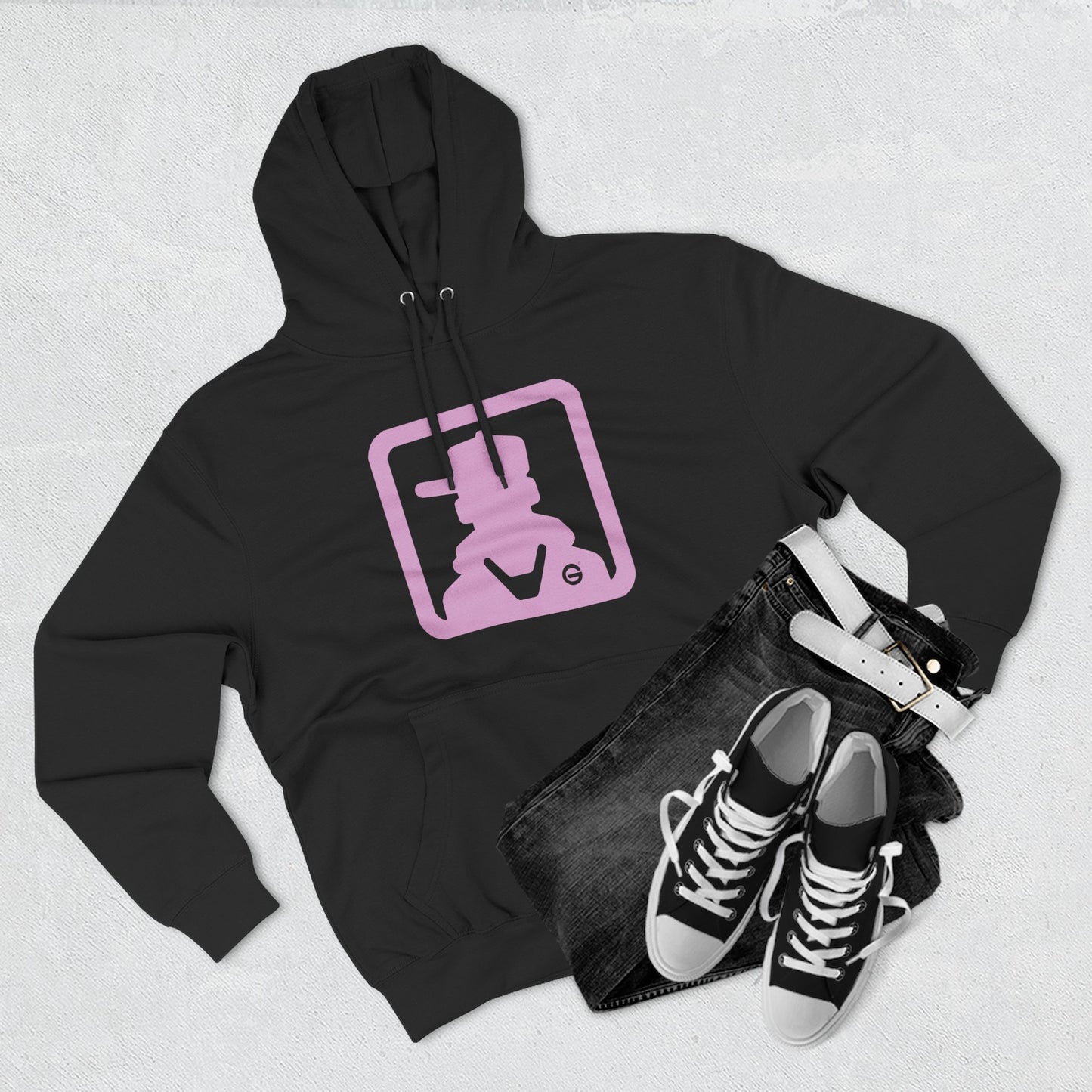 Pastel Pink Cat Hoodie