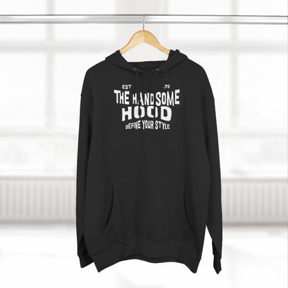 The Handsome Hood Fleece Hoodie - Retro Script Graphic Pullover