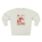 Wave Crewneck Sweatshirt — Hokkaido Wave Graphic