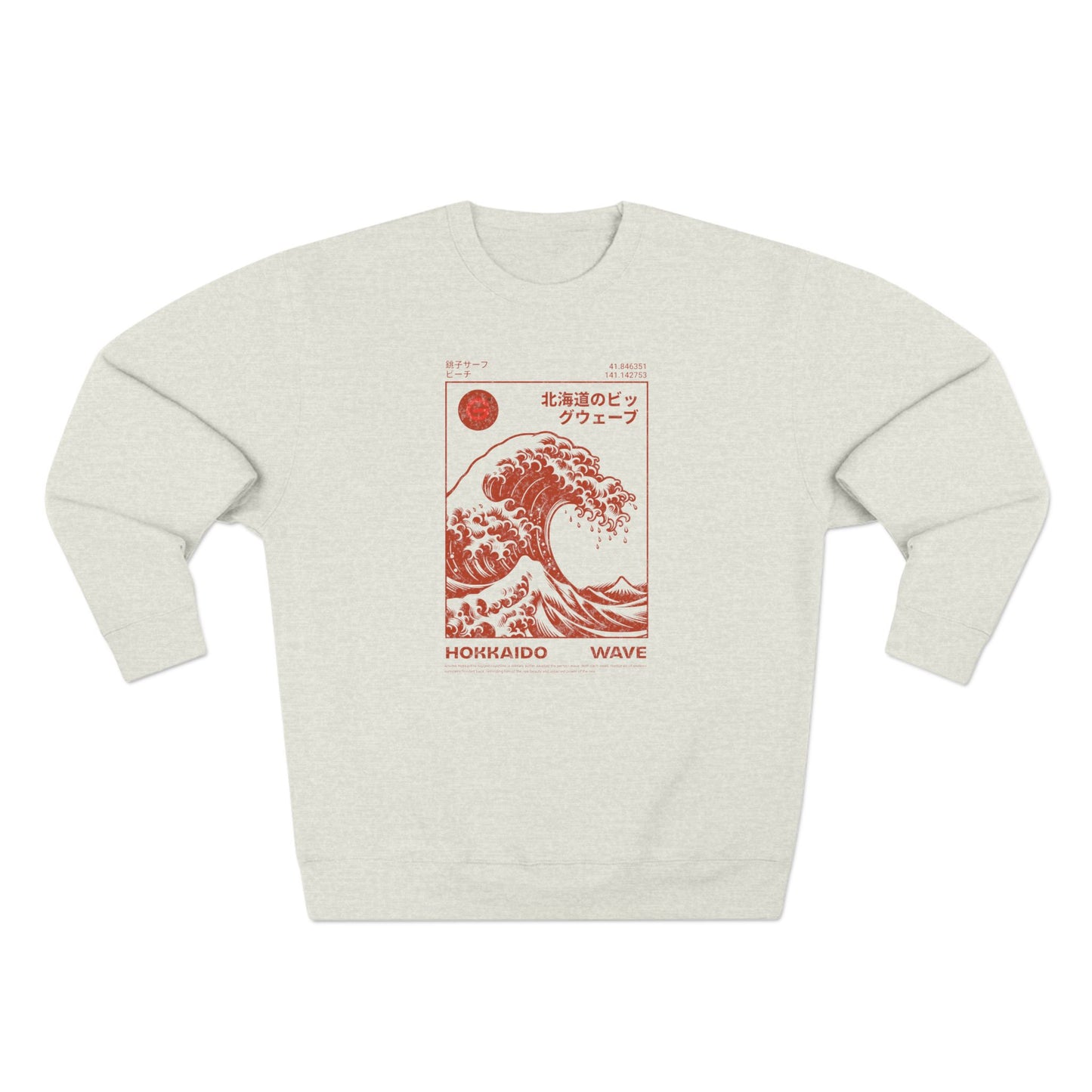 Hokkaido Wave Graphic Crewneck Sweatshirt