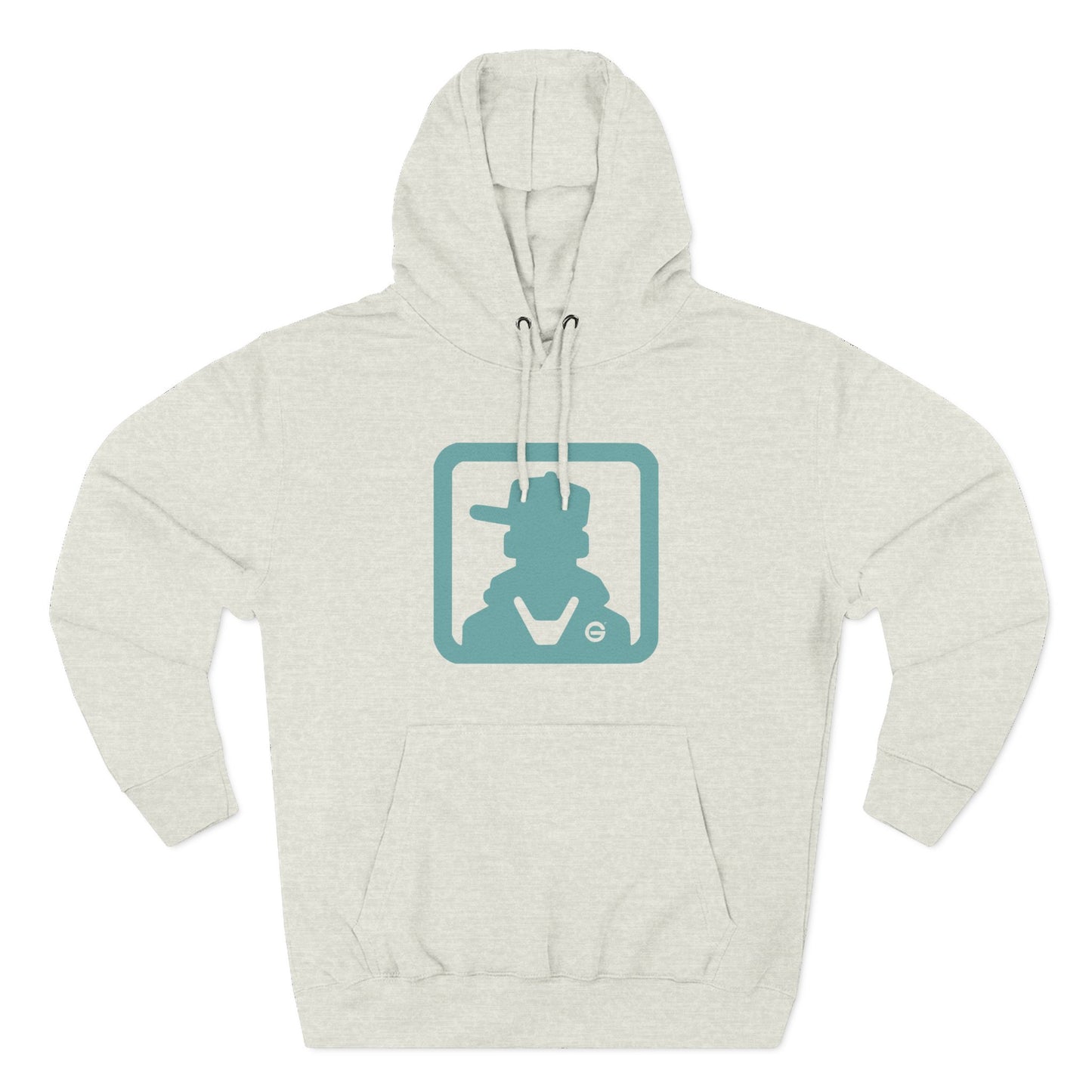 Three-Panel Fleece Hoodie