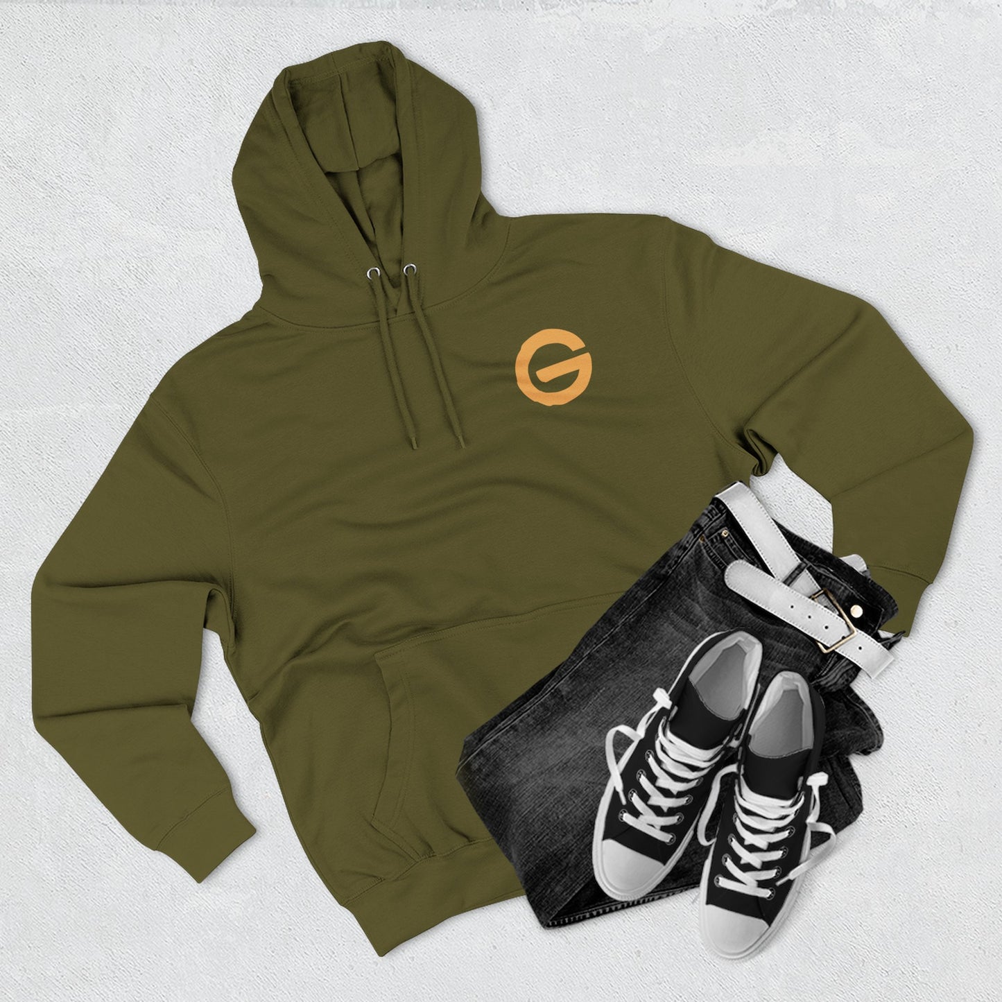 G Circle Logo Hoodie Minimalist