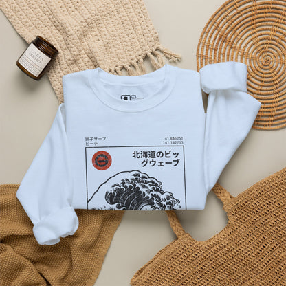 Hokkaido Wave Crewneck Sweatshirt