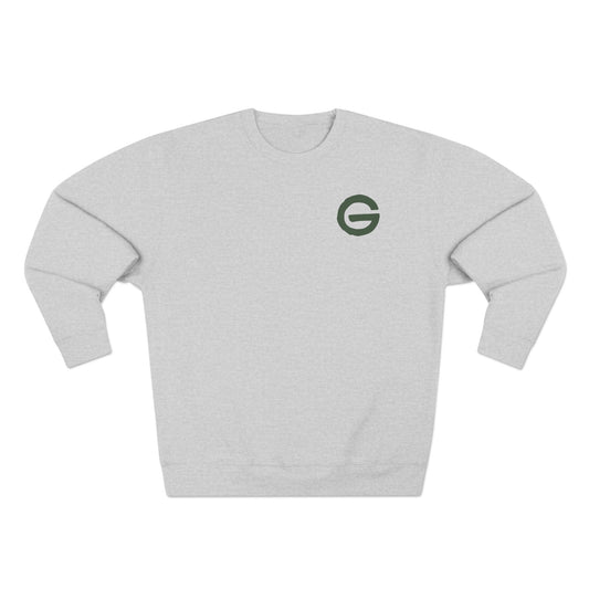 Minimalist Green 'G' Logo Crewneck Sweatshirt
