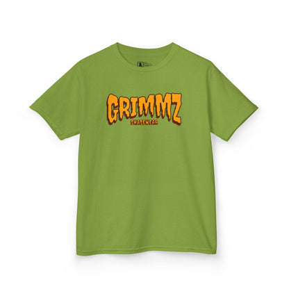 Kids Tee — GRIMMZ Orange Logo Graphic Shirt