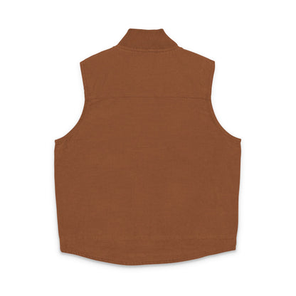 Embroidered Duck Cloth Work Vest