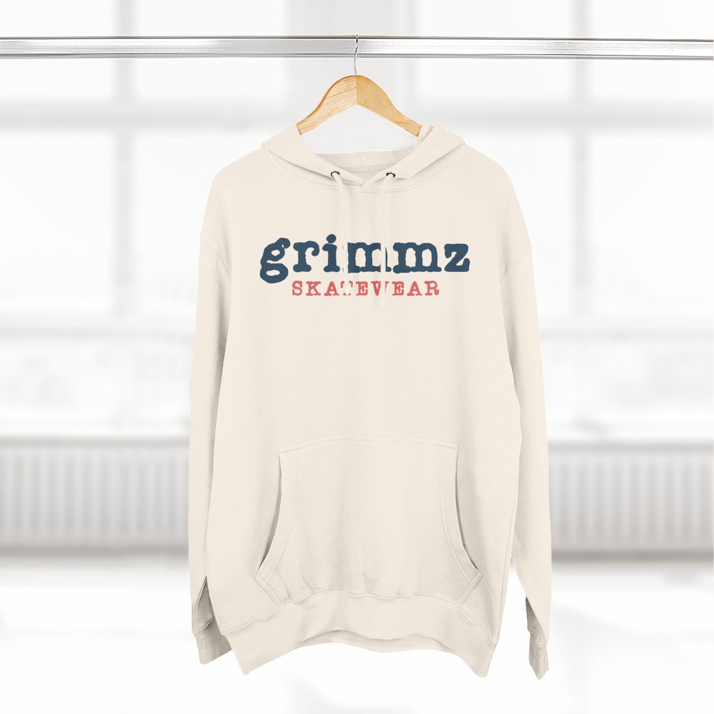 Grimmz Skatewear Fleece Hoodie — Vintage Skate Logo Pullover