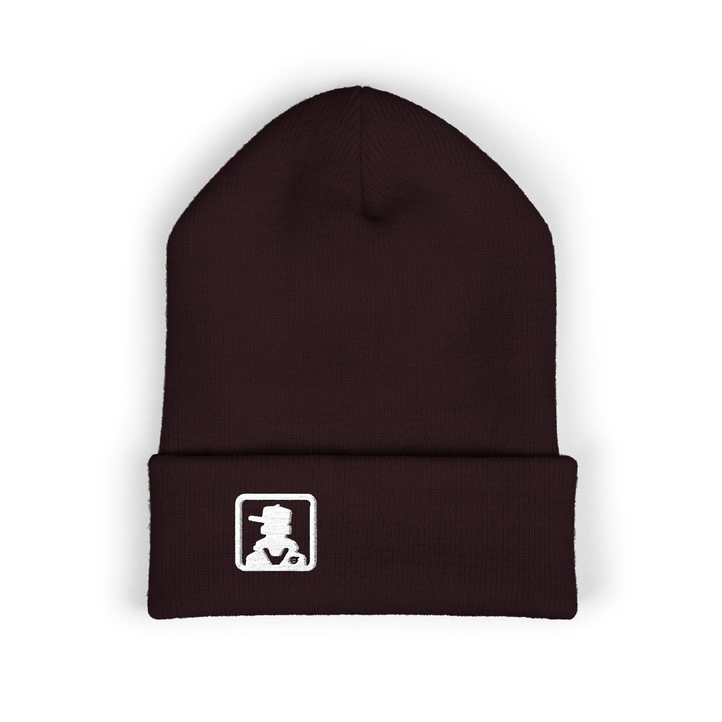 Classic Minimal Patch Knit Beanie