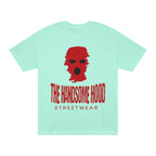 The Handsome Hood Streetwear Tee — Red Balaclava Graphic T-Shirt