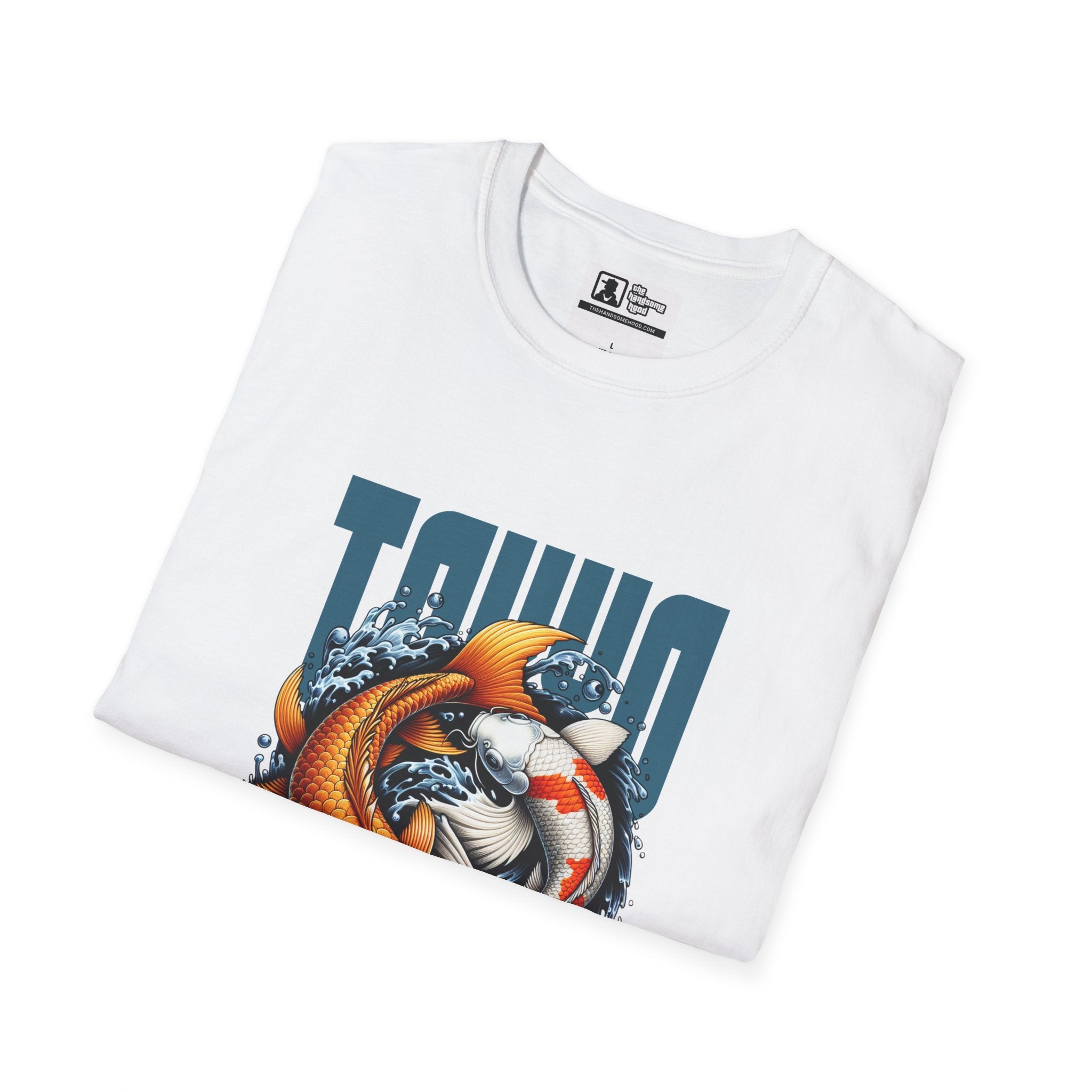 Koi Yin-Yang Graphic T-Shirt — Kyoto Fish Illustration Tee