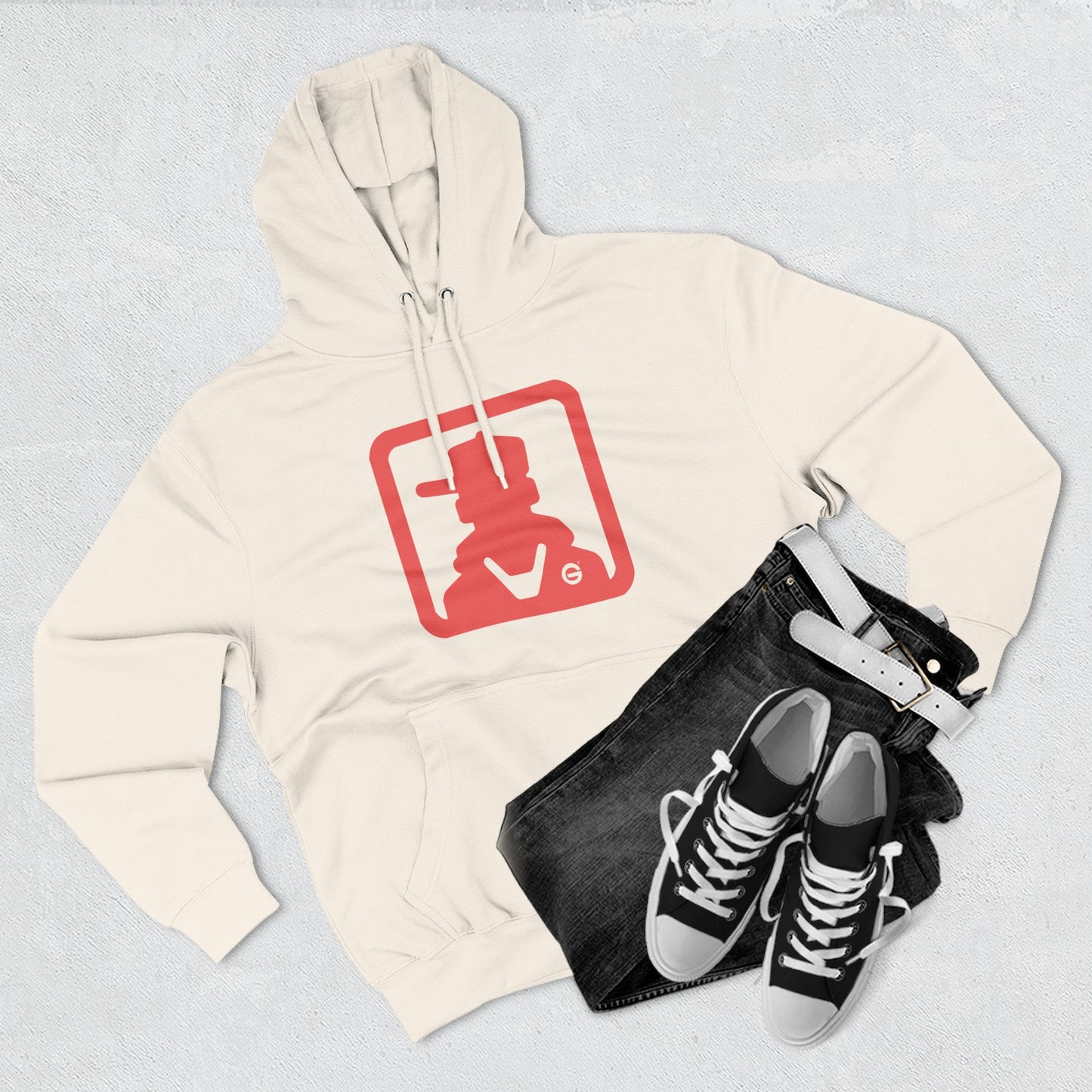Cowboy Silhouette Western Ranch Hoodie Pullover