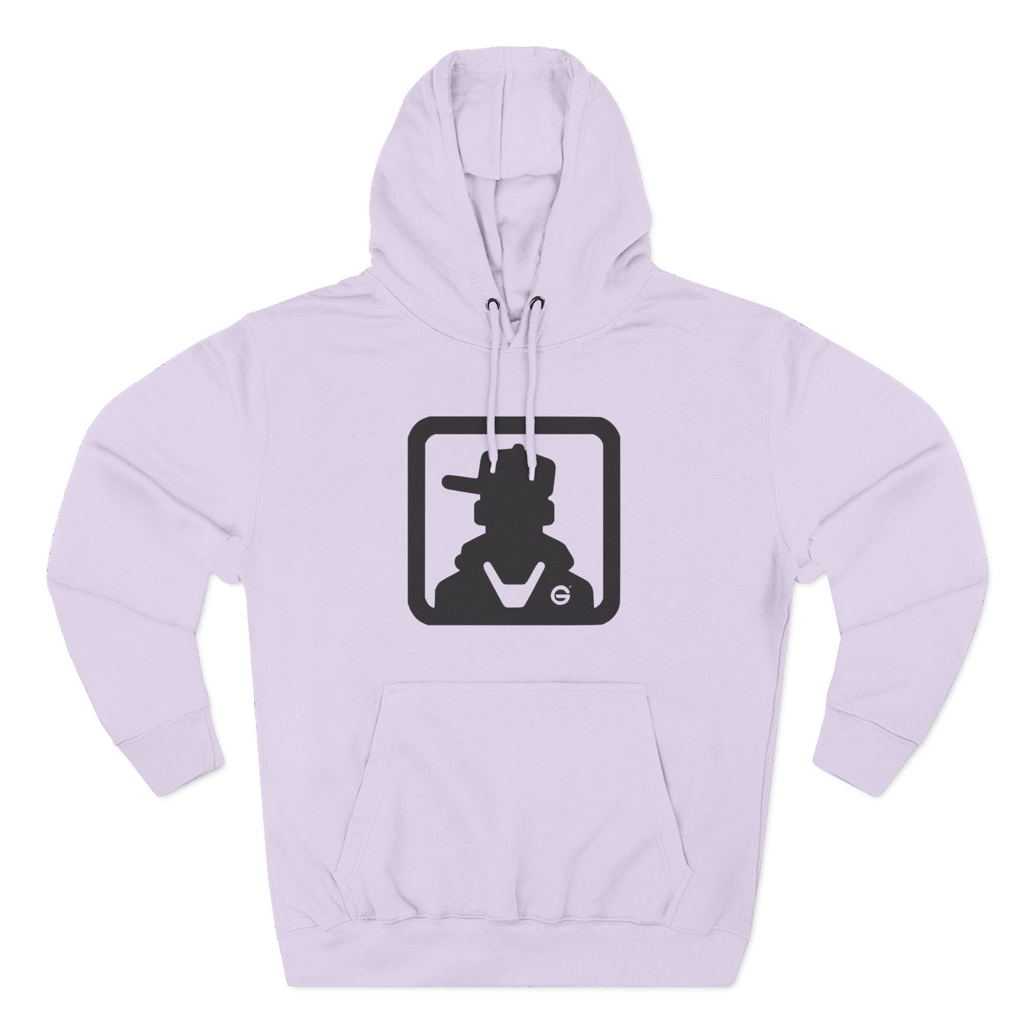 Minimal Silhouette Streetwear Fleece Hoodie