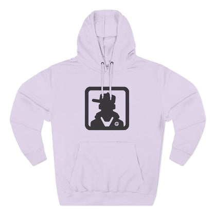 Minimal Silhouette Streetwear Fleece Hoodie