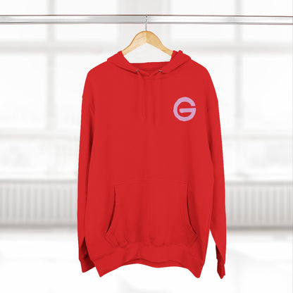 Minimalist Pink G Logo Hoodie