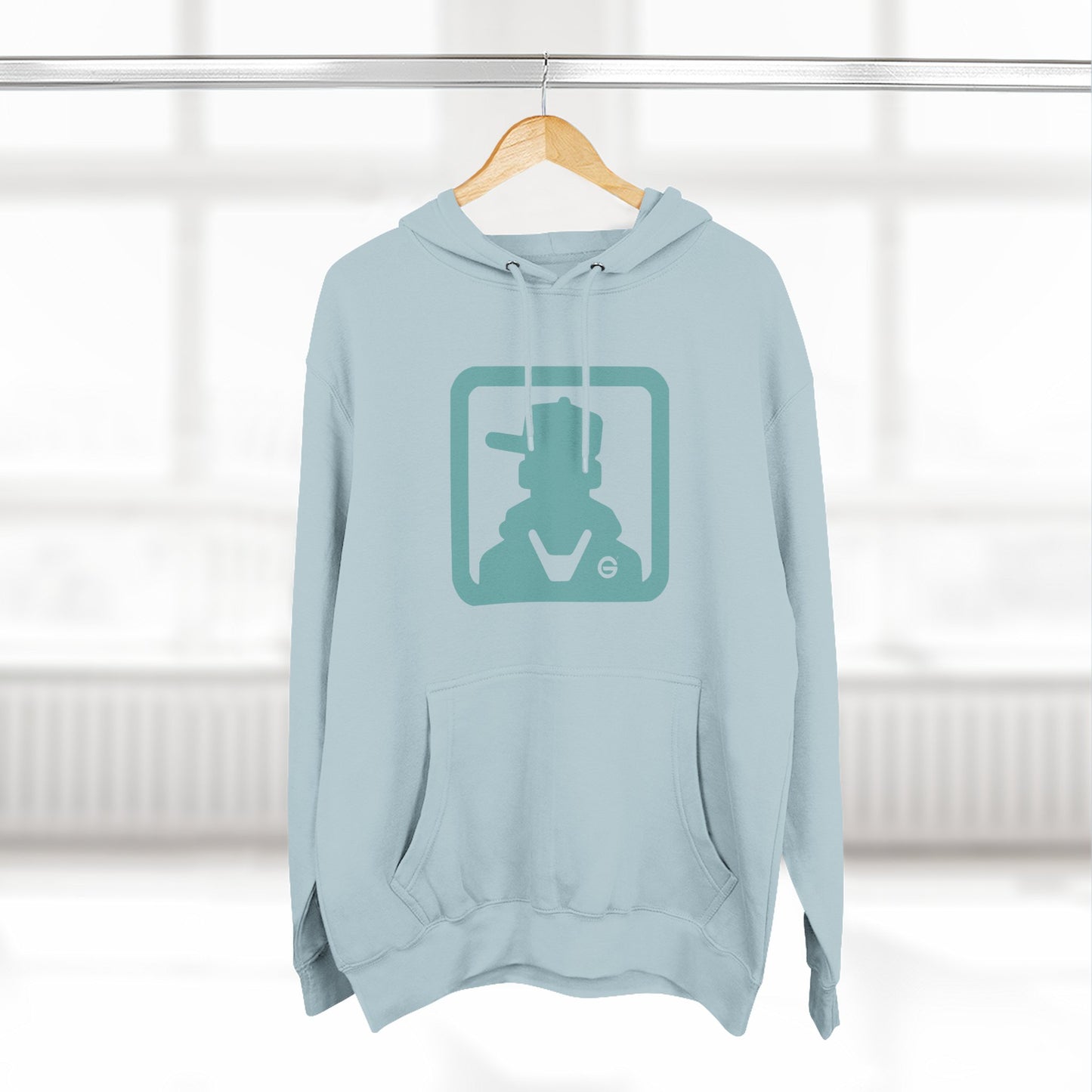 Three-Panel Fleece Hoodie
