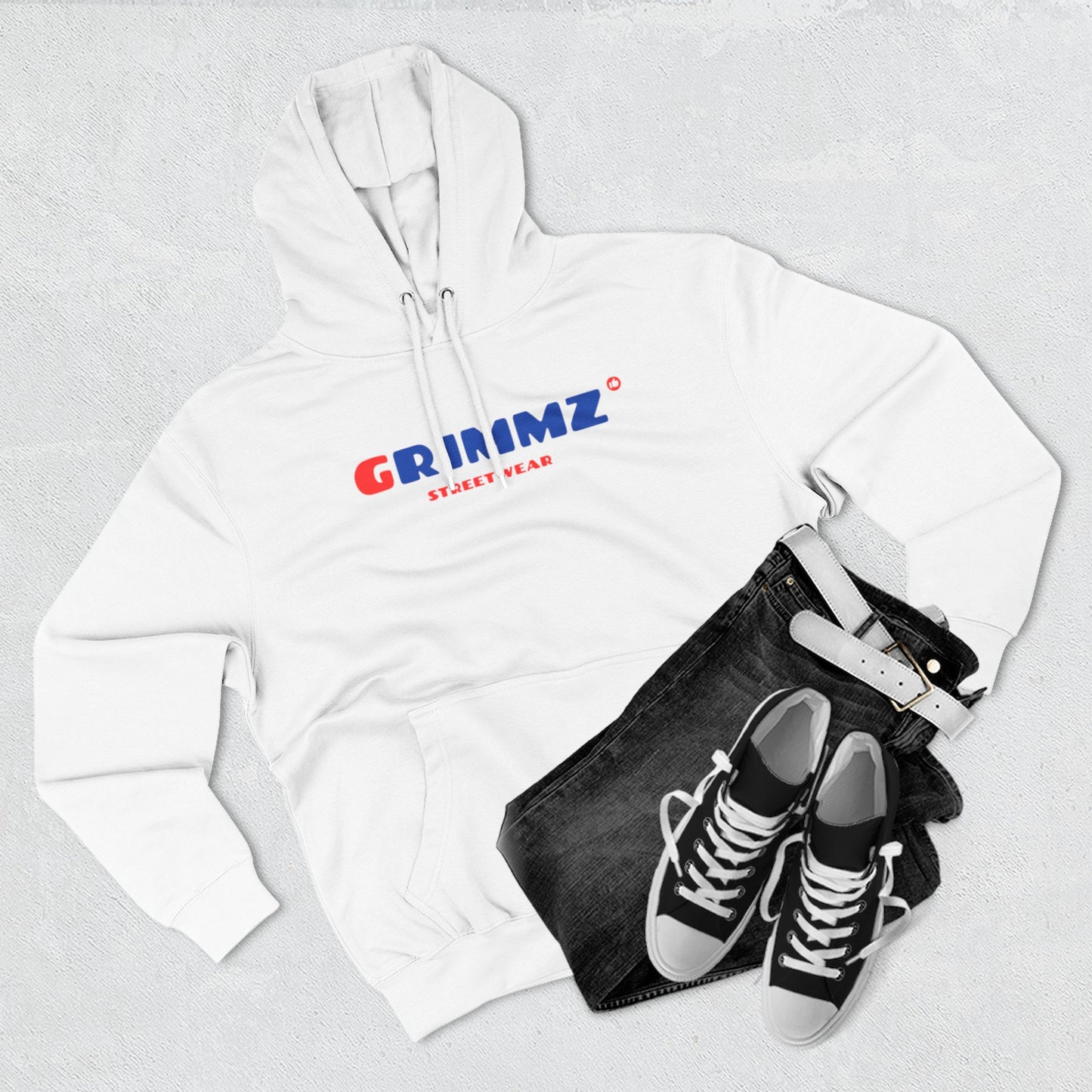 GRIIMZ Bold Red Blue Hoodie
