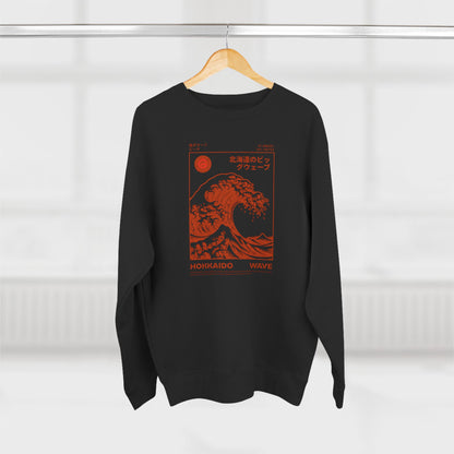 Hokkaido Wave Graphic Crewneck Sweatshirt
