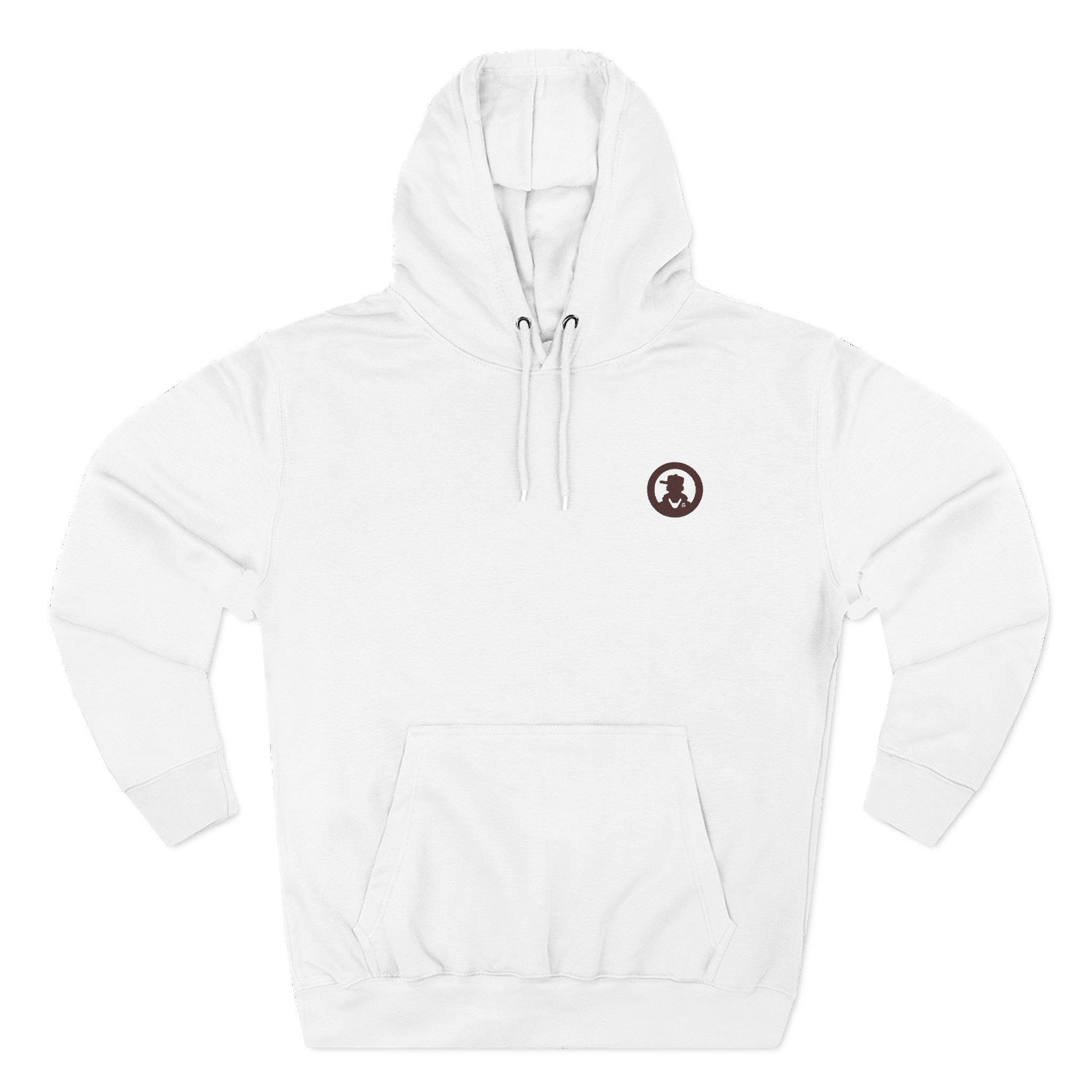 Minimalist Small Logo Hoodie — Cozy Fleece Pullover with Tiny Chest Emblem