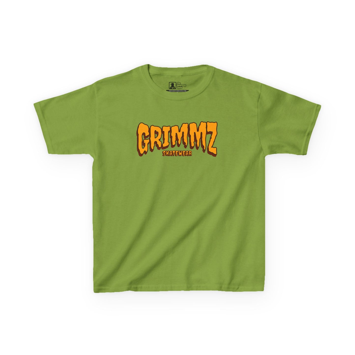Kids Tee — GRIMMZ Orange Logo Graphic Shirt
