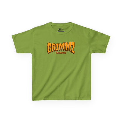 Kids Tee — GRIMMZ Orange Logo Graphic Shirt