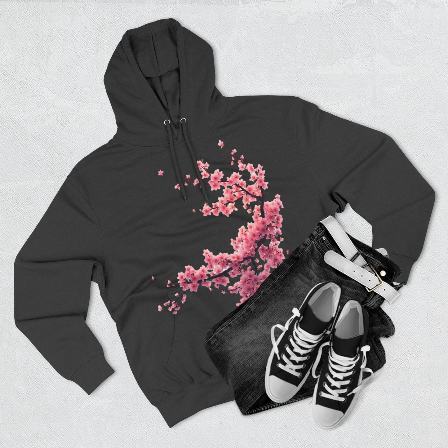 Three-Panel Fleece Hoodie