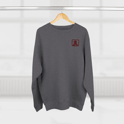 Minimalist Pocket Logo Sweatshirt — Small Vintage Silhouette Crewneck