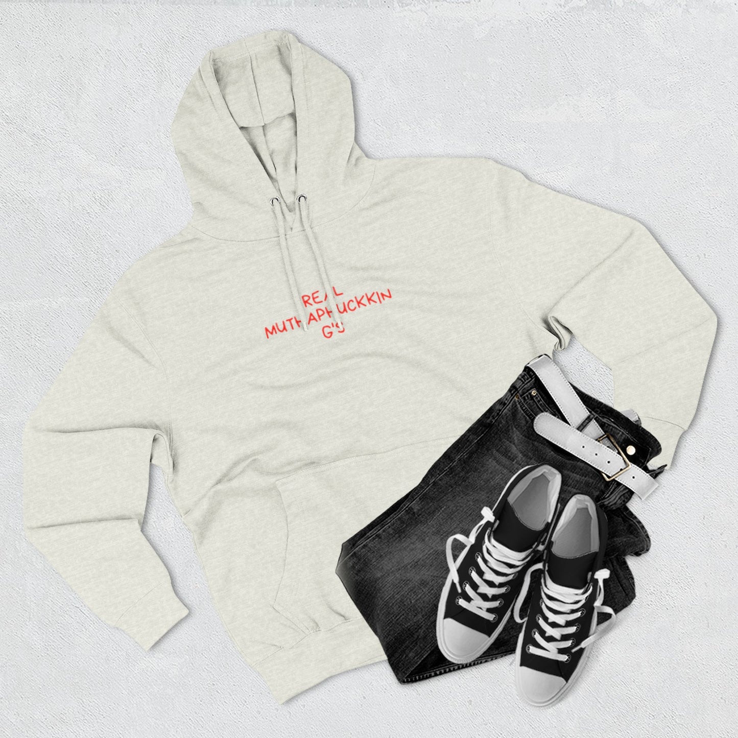 Red Brushstroke G Logo Hoodie