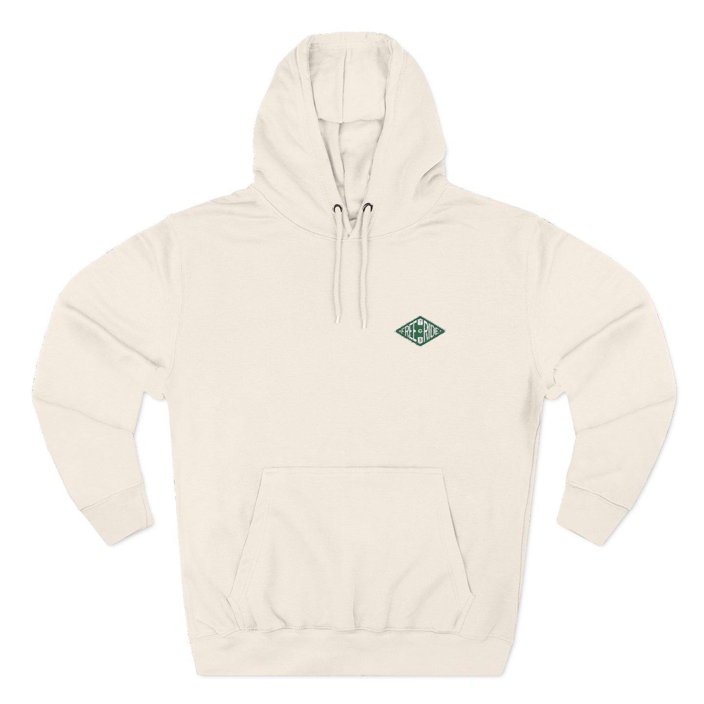 Minimal Green Diamond Logo Hoodie