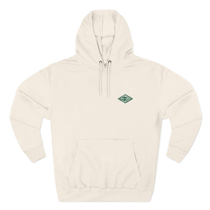 Minimal Green Diamond Logo Hoodie
