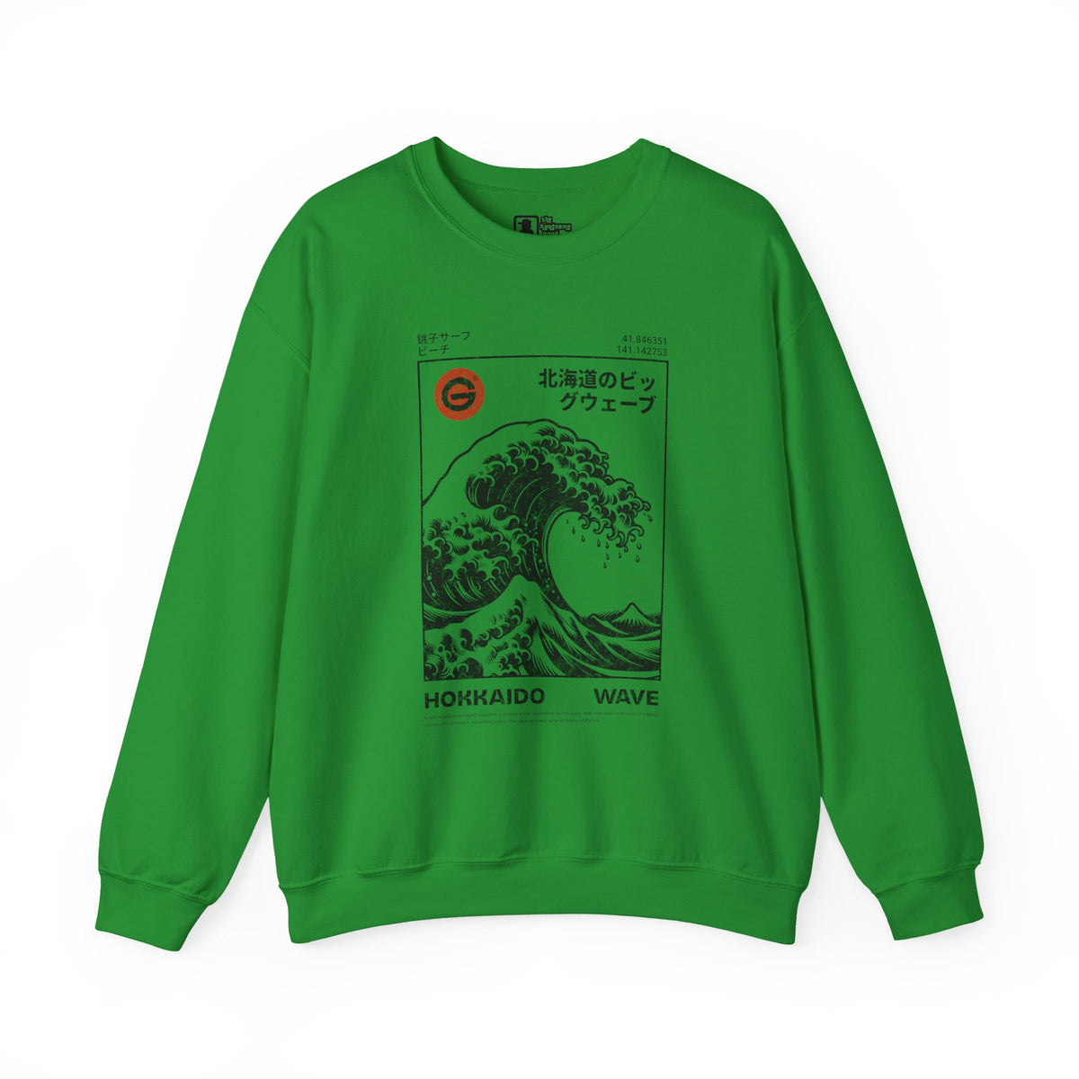 Hokkaido Wave Crewneck Sweatshirt