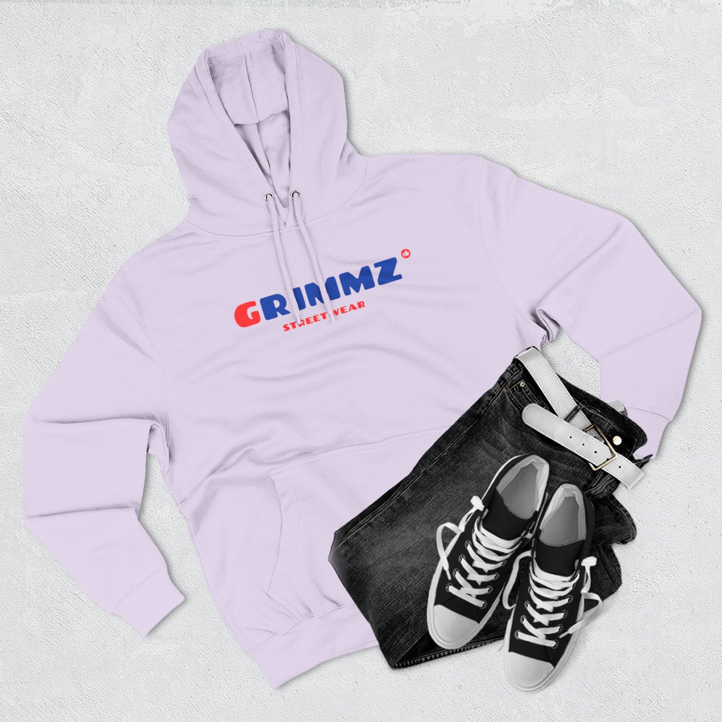 GRIIMZ Bold Red Blue Hoodie