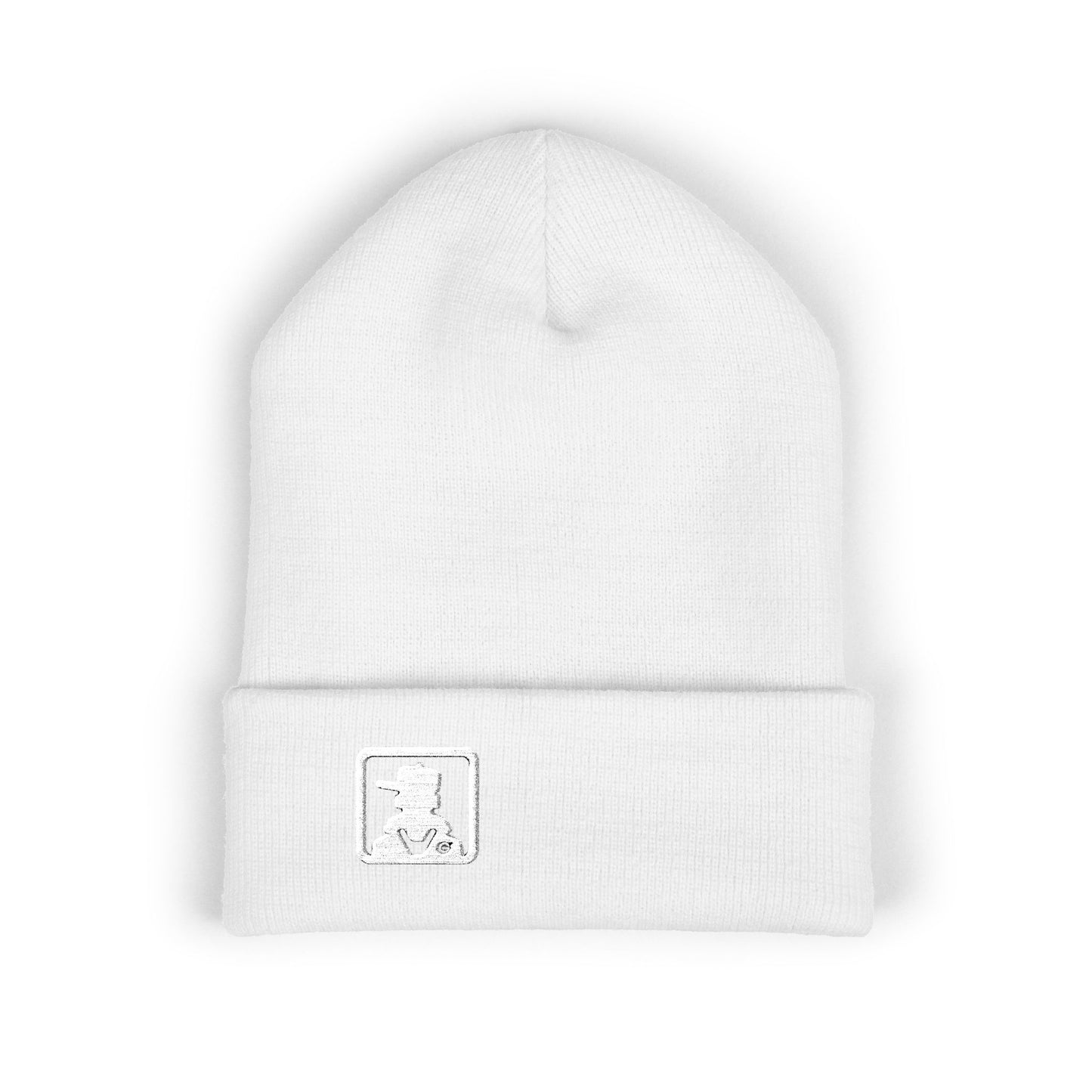 Classic Minimal Patch Knit Beanie