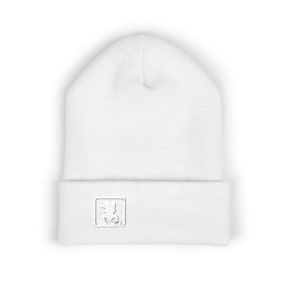 Classic Minimal Patch Knit Beanie