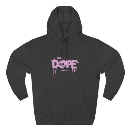 Dope Skull Graphic Hoodie Pink Drip Streetwear