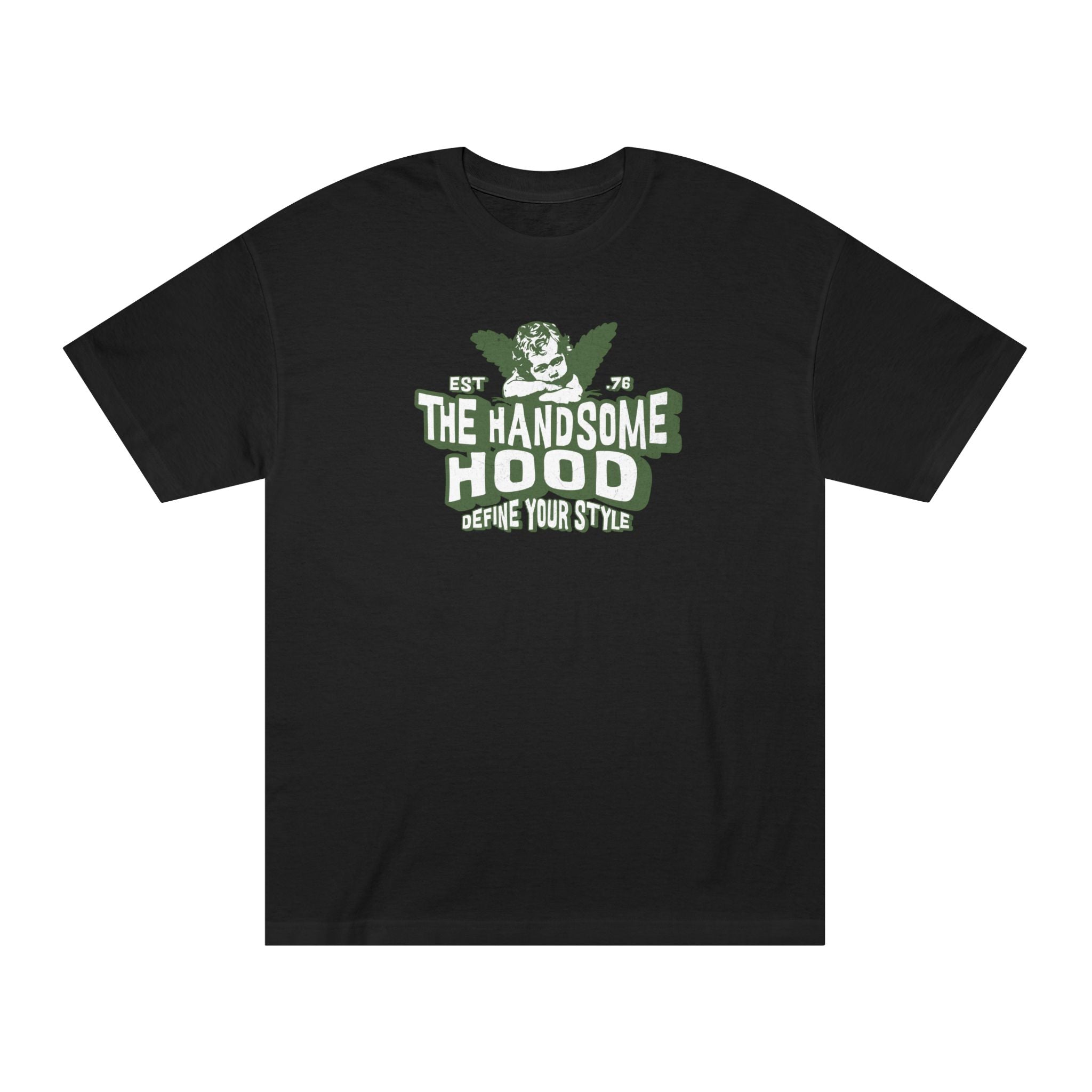 The Handsome Hood Tee — Vintage Angel Graphic T-Shirt