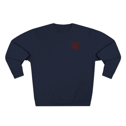 Minimalist Pocket Logo Sweatshirt — Small Vintage Silhouette Crewneck