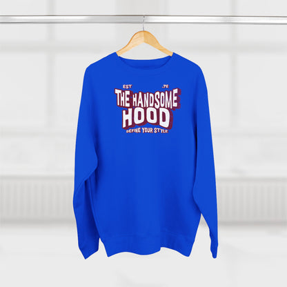 Crewneck Sweatshirt — "The Handsome Hood" Retro Script Pullover