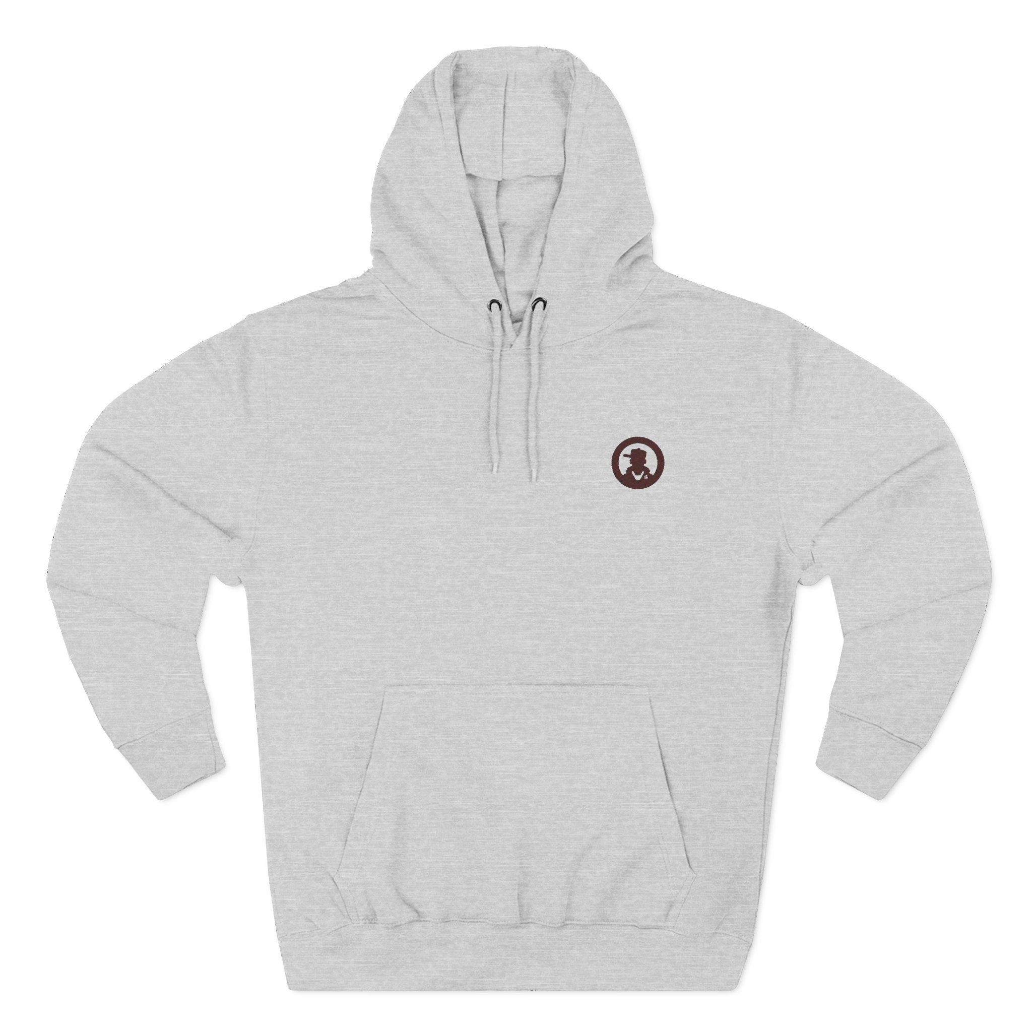 Minimalist Small Logo Hoodie — Cozy Fleece Pullover with Tiny Chest Emblem