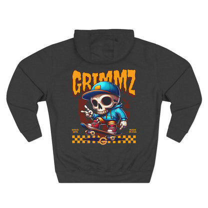 Weirdo Graphic Hoodie — Retro Skate Cartoon Fleece Pullover
